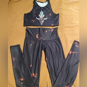 Teeki Black and Orange Activewear